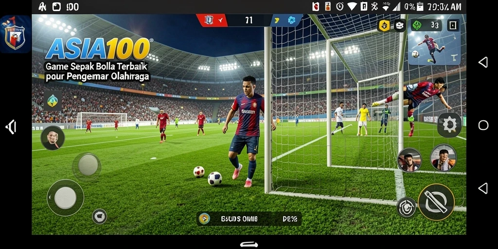 Tampilan gameplay yang menarik dan mendebarkan dalam ASIA100.