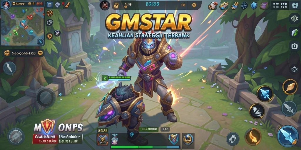 Tampilan gameplay <strong>GMSTAR</strong> yang menakjubkan dan penuh strategi yang menantang.
