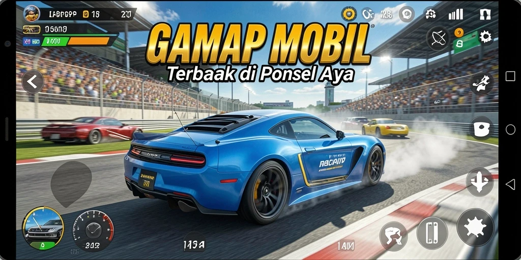 Tampilan gameplay seru dari game balap HARAPJP.