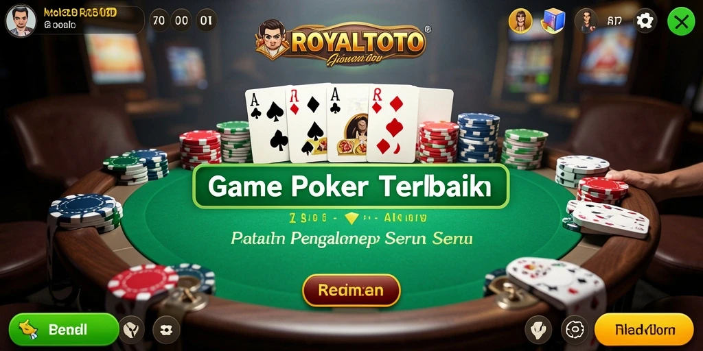 Tampilan permainan Poker yang menarik di ROYALTOTO.