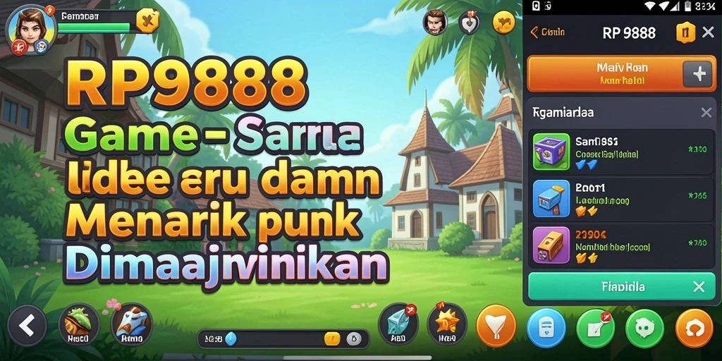 Tangkapan layar gameplay menunjukkan karakter dan sumber daya di RP888.