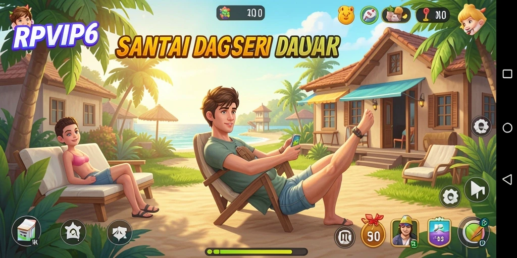Tangkapan layar RPVIP6 menampilkan gameplay yang seru dan santai.
