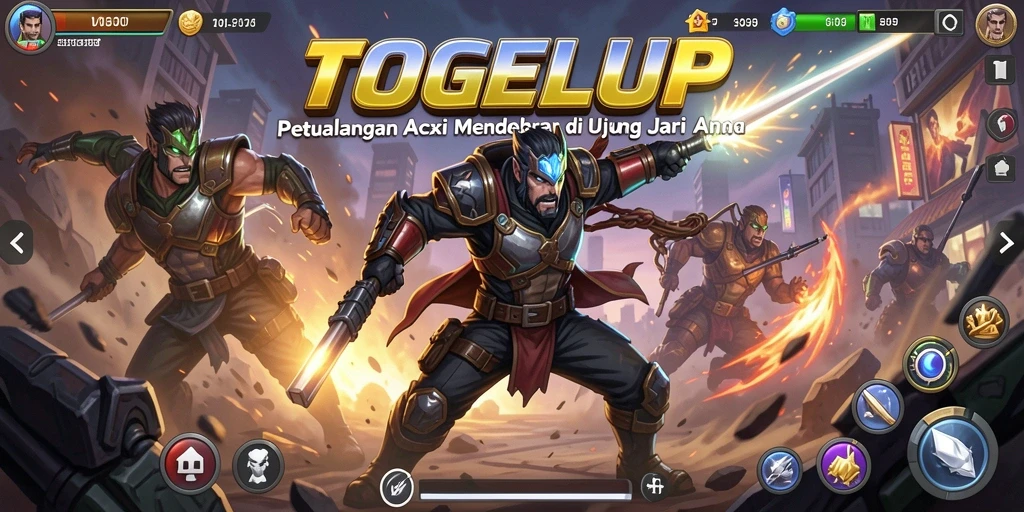 Gameplay TOGELUP yang menegangkan dengan aksi seru.