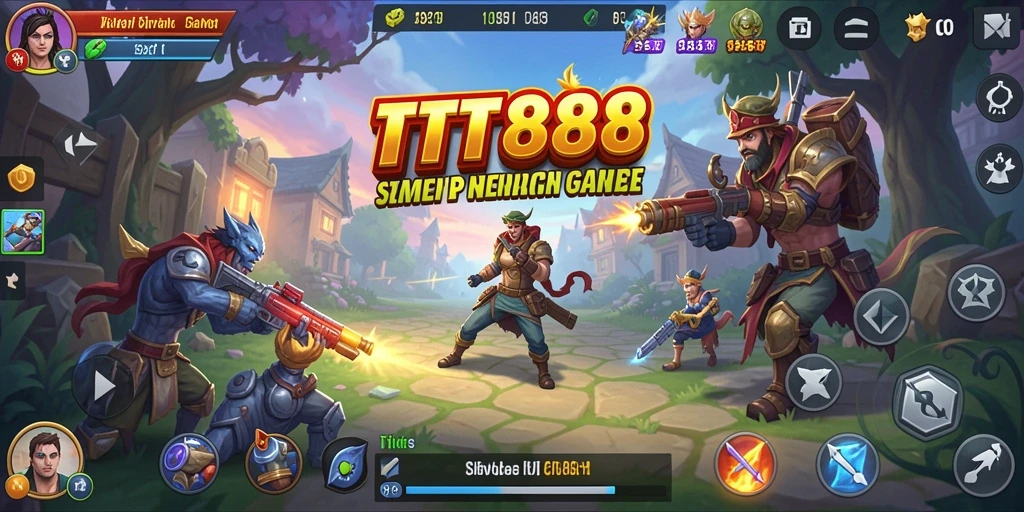 Tampilan menarik dari gameplay Simulation TTT888.